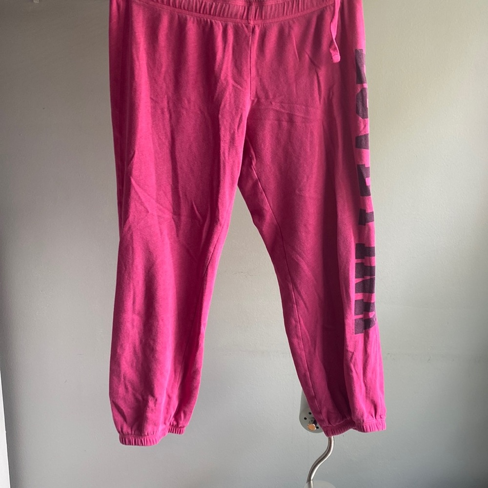 Vintage Pink Capri Joggers Womens